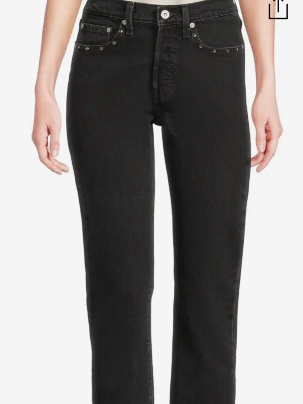 Levi 501 Black Jeans